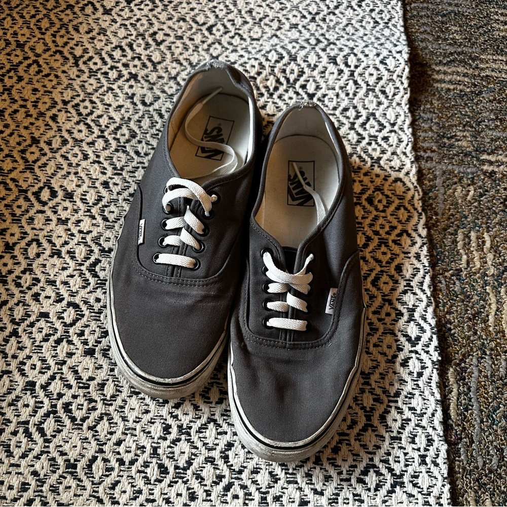 Vans Grey Low Tops. Good condition